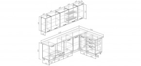 Кухонный гарнитур Белый Глянец 2600*1600 (Стол. 26мм) в Игре - igra.ok-mebel.com | фото 2