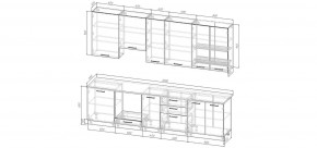 Кухонный гарнитур Белый Глянец 3000 h950 (Стол. 26мм) в Игре - igra.ok-mebel.com | фото 2