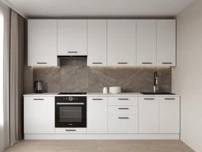 Кухонный гарнитур Белый Глянец 3000 h950 (Стол. 38мм) в Игре - igra.ok-mebel.com | фото