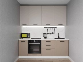 Кухонный гарнитур Каппучино 2200 h950 (Стол. 26мм) в Игре - igra.ok-mebel.com | фото