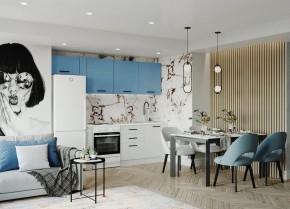 Кухонный гарнитур Капри 2550 (Стол. 26мм) в Игре - igra.ok-mebel.com | фото