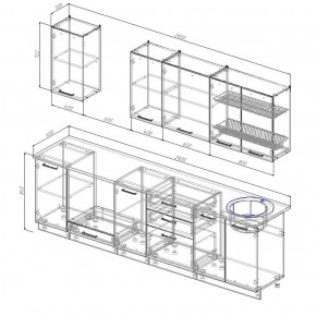Кухонный гарнитур Лада 2800 (Стол. 26мм) в Игре - igra.ok-mebel.com | фото 2