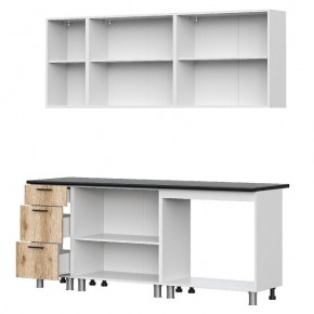 МОДУС ЛАЙТ Кухонный гарнитур 2.0 м (Дуб Делано/Черный) в Игре - igra.ok-mebel.com | фото 2
