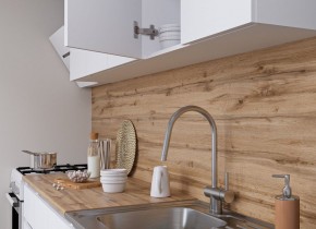 Кухня "МОРИ" 2.0 м (белый/дуб вотан) в Игре - igra.ok-mebel.com | фото 3