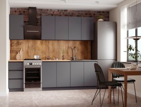 Кухня "МОРИ" 2.0 м (графит/дуб вотан) в Игре - igra.ok-mebel.com | фото 4