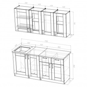 Кухня Симона Демо 1700 (Венга/Дуб Сонома) в Игре - igra.ok-mebel.com | фото 2