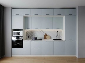 Кухонный гарнитур Смоки 3400 (Стол. 26мм) в Игре - igra.ok-mebel.com | фото