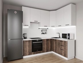 Кухонный гарнитур Старое Дерево 2200*1600 h950 (Стол. 26мм) в Игре - igra.ok-mebel.com | фото