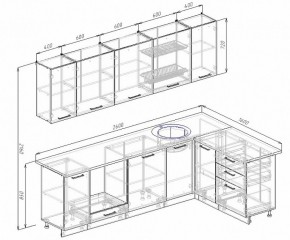 Кухонный гарнитур угловой Бланка 2600х1600 (Стол. 26мм) в Игре - igra.ok-mebel.com | фото 2