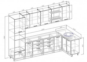Кухонный гарнитур угловой Графика 3200х1400 (Стол. 38мм) в Игре - igra.ok-mebel.com | фото 2