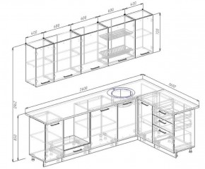 Кухонный гарнитур угловой Жемчуг 2600х1600 (Стол. 26мм) в Игре - igra.ok-mebel.com | фото 2