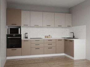 Кухонный гарнитур угловой Каппучино 3200*1400 (Стол.38мм) в Игре - igra.ok-mebel.com | фото
