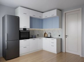 Кухонный гарнитур угловой Капри 2200*1700 (Стол. 38мм) в Игре - igra.ok-mebel.com | фото