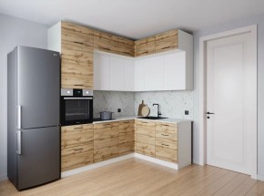 Кухонный гарнитур угловой Лада 2200*1700 (Стол. 26мм) в Игре - igra.ok-mebel.com | фото