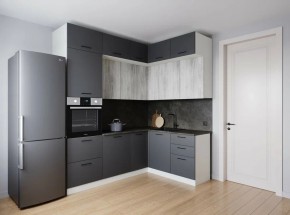 Кухонный гарнитур угловой Санторини 2200*1700 (Стол. 38мм) в Игре - igra.ok-mebel.com | фото