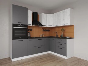 Кухонный гарнитур угловой Санторини 2400*1600 (Стол. 38мм) в Игре - igra.ok-mebel.com | фото