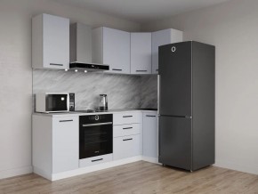 Кухонный гарнитур угловой Смоки 2200*1000 (Стол. 26мм) в Игре - igra.ok-mebel.com | фото