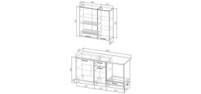 Кухонный гарнитур Умбра 1600 h950 (Стол. 38мм) в Игре - igra.ok-mebel.com | фото 2