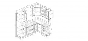 Кухонный гарнитур Умбра 2400*1600 (Стол. 26мм) в Игре - igra.ok-mebel.com | фото 2