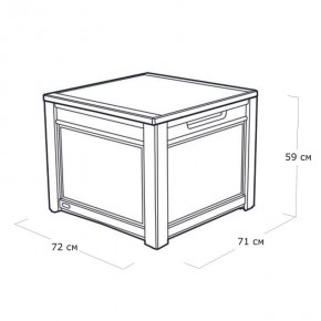 Квадратный сундук Cube Rattan 208 л в Игре - igra.ok-mebel.com | фото 4