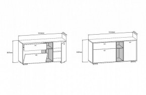 ЛАНС Комод К101 (дуб бунратти/графит) в Игре - igra.ok-mebel.com | фото 3