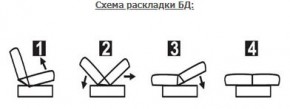ЛАУРА ЛЮКС Диван Лаура Люкс БД+2подушки в Игре - igra.ok-mebel.com | фото 7