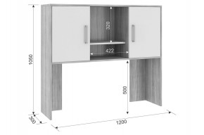 ЛАЙТ 2 Надстройка стола компьютерного (1200) в Игре - igra.ok-mebel.com | фото 2