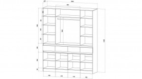 ЛЕНОРА Спальный гарнитур (модульный) графит в Игре - igra.ok-mebel.com | фото 9