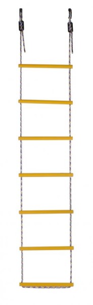 Лестница веревочная 7 перекладин цв.желтый D=25  в Игре - igra.ok-mebel.com | фото