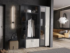 ЛИКА №1 Прихожая ЛДСП (графит/дуб крафт белый) в Игре - igra.ok-mebel.com | фото