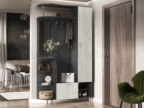ЛИКА №2 Прихожая ЛДСП (графит/дуб крафт белый) в Игре - igra.ok-mebel.com | фото