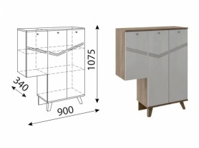 Лимба (гостиная) М07 Тумба (3 двери) правая в Игре - igra.ok-mebel.com | фото