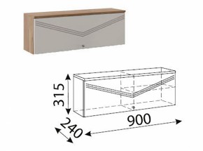 Лимба (гостиная) М10 Шкаф навесной малый в Игре - igra.ok-mebel.com | фото