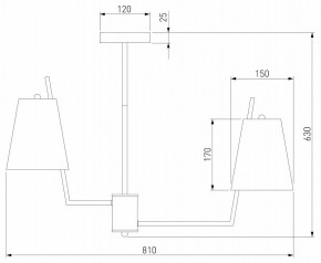 Люстра на штанге Eurosvet Topanga 60173/8 латунь в Игре - igra.ok-mebel.com | фото 4