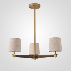 Люстра на штанге Imperiumloft Jorgenson Beige/Dark wood STAVRA01 в Игре - igra.ok-mebel.com | фото
