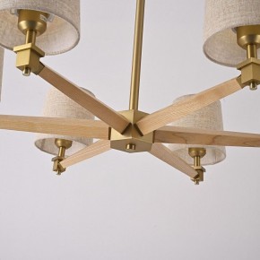 Люстра на штанге Imperiumloft Jorgenson Beige/Light wood STAVRA01 в Игре - igra.ok-mebel.com | фото 6