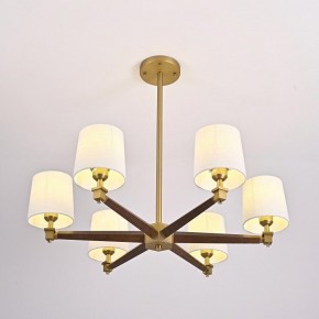Люстра на штанге Imperiumloft Jorgenson White/Dark wood STAVRA01 в Игре - igra.ok-mebel.com | фото 7