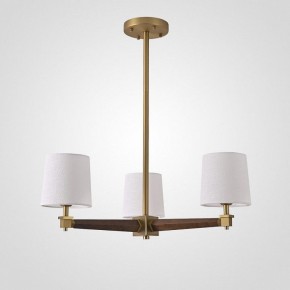 Люстра на штанге Imperiumloft Jorgenson White/Dark wood STAVRA01 в Игре - igra.ok-mebel.com | фото