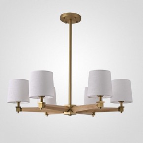 Люстра на штанге Imperiumloft Jorgenson White/Light wood STAVRA01 в Игре - igra.ok-mebel.com | фото