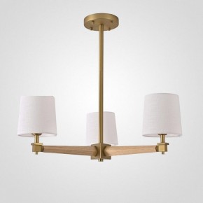 Люстра на штанге Imperiumloft Jorgenson White/Light wood STAVRA01 в Игре - igra.ok-mebel.com | фото