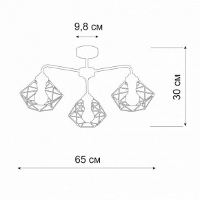 Люстра на штанге Vitaluce V4258 V4258-0/3PL в Игре - igra.ok-mebel.com | фото 2