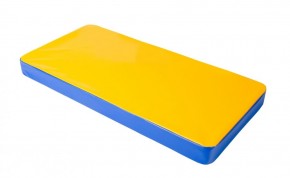 Мат гимнастический 1х0,5х0,08м цв. синий-желтый в Игре - igra.ok-mebel.com | фото