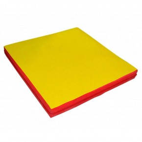 Мат гимнастический 1х1х0,1м цв. красный-желтый в Игре - igra.ok-mebel.com | фото