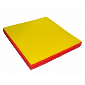 Мат гимнастический 1х1х0,05м цв. красный-желтый в Игре - igra.ok-mebel.com | фото