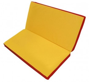 Мат гимнастический 1х1х0,08м складной цв. красный-желтый в Игре - igra.ok-mebel.com | фото