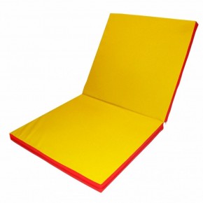 Мат гимнастический 2х1х0,1м складной цв. красный-желтый в Игре - igra.ok-mebel.com | фото