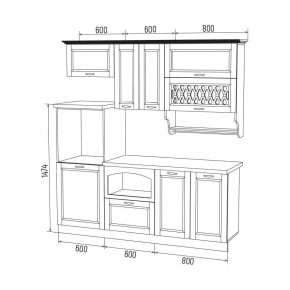 МИЛАНО Кухонный гарнитур 2,0 м Компоновка №3 в Игре - igra.ok-mebel.com | фото 6