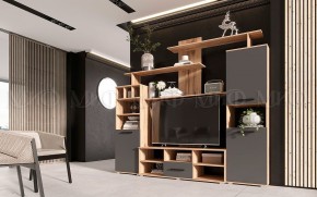 МИНИ-2 Гостиная (МДФ) Графит/Дуб Крафт в Игре - igra.ok-mebel.com | фото
