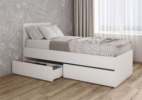МОРИ КРМЯ 900.1/1 Кровать с нишей под ящики (настил) белый в Игре - igra.ok-mebel.com | фото 2