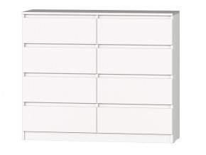 МС "Хилтон" Комод №3 1200 (8 ящ.) белый текстурный в Игре - igra.ok-mebel.com | фото 2